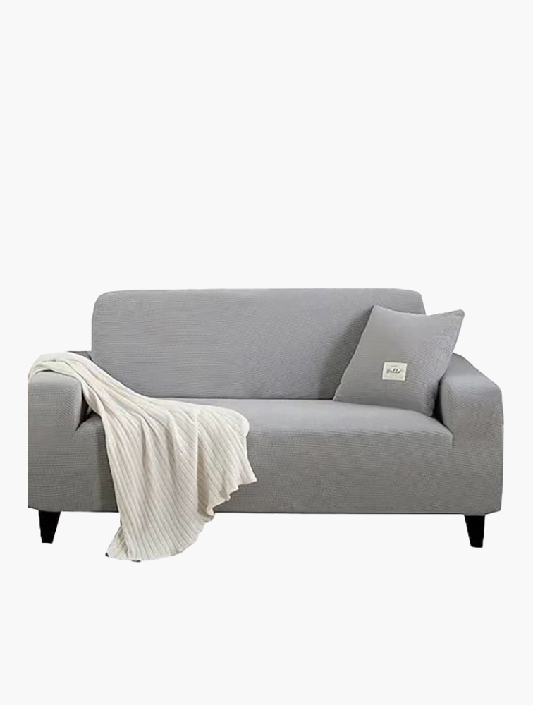 MyRunway Shop Fine Living Light Grey Jacquard 3 Seater Couch Cover